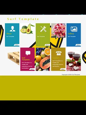 Minimalistic template (Yellow)