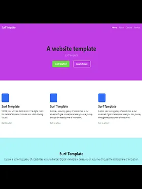 Digital marketplace template (Purple)
